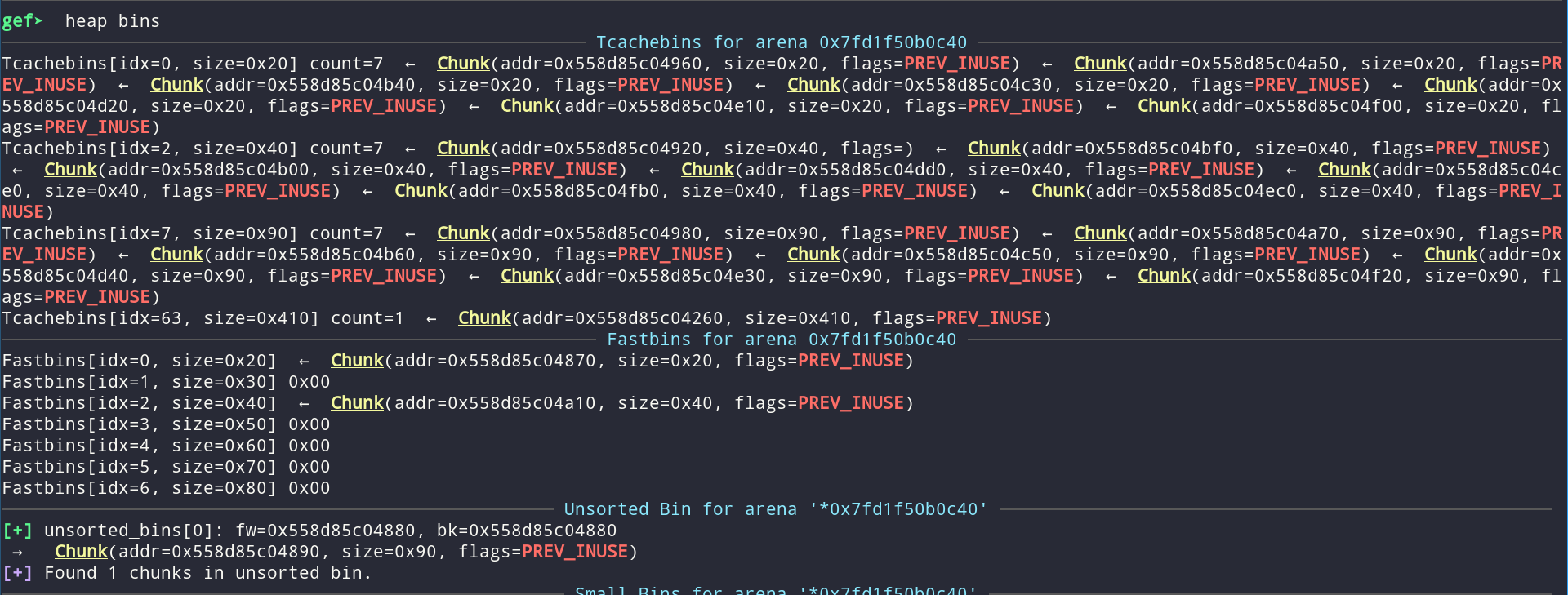 Heap after revoking the donations